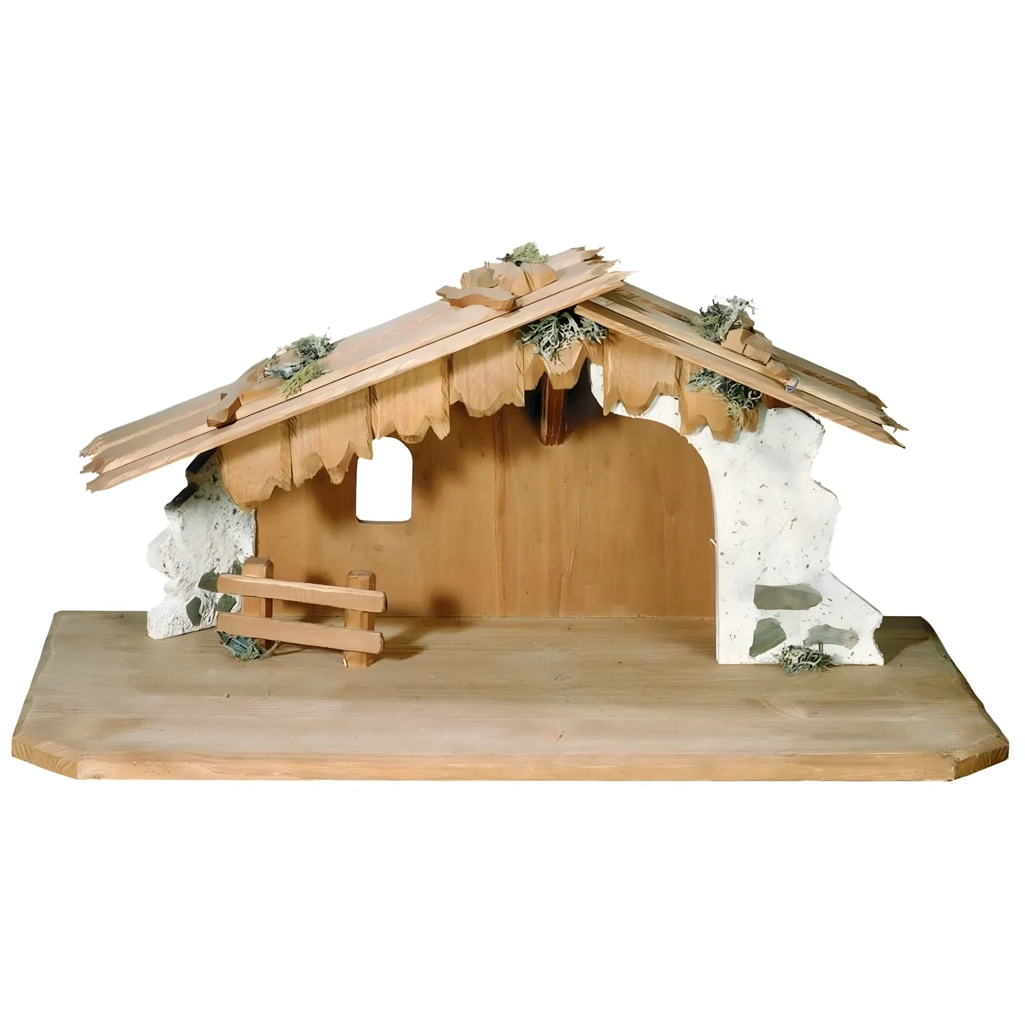 Dolfi Wooden Stable For Nativity Scenes